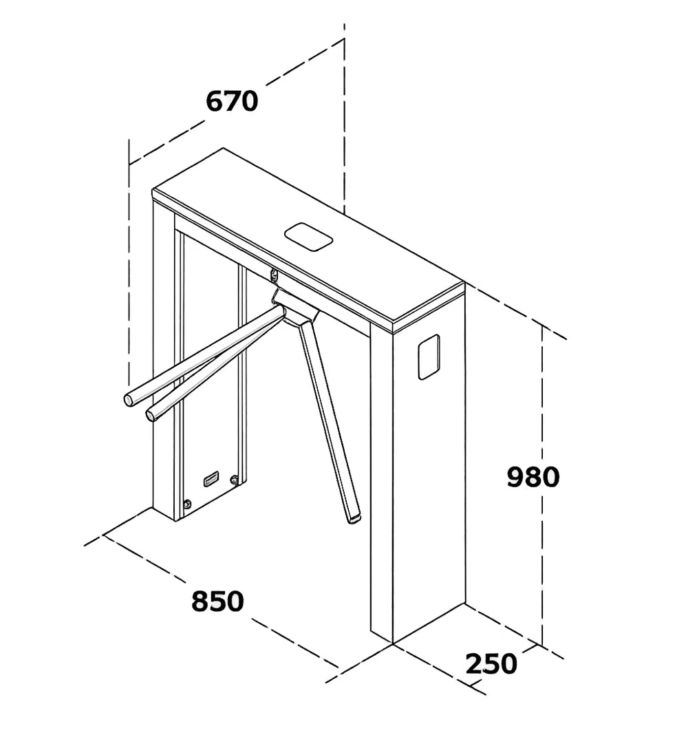 WYMIARY TRIOPDU T250 MAKIM
