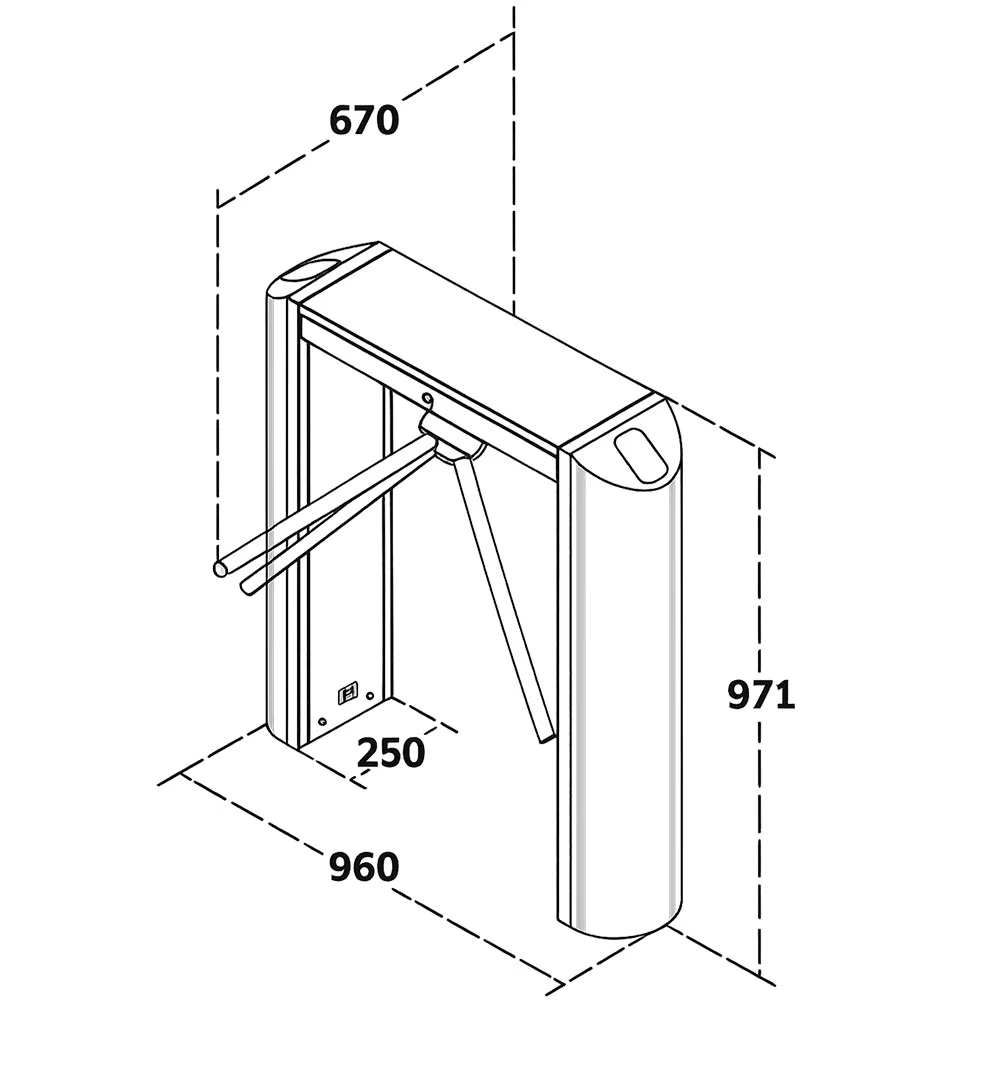 WYMIARY TRIOPDU T250S MAKIM