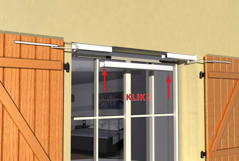SPOSÓB MONTAŻU NAPĘDU DO OKIENNIC ROZWIERANYCH MANTION WIBAT LINTEAU