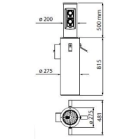 Wymiary słupka FADINI GASPO 254 2527L