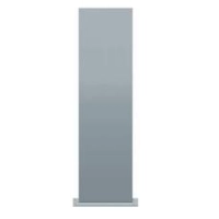 Słupek KD do montażu urządzeń kontroli dostępu metalowy malowany proszkowo 80x160 x1300 mm
