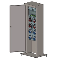 Jednostka zasilająca VMR ICEBERG IC W400 / H1200 z wbudowaną rozdzielnicą elektryczną