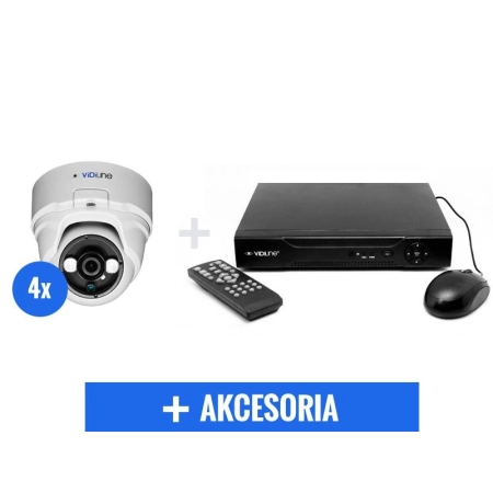 MONITORING VIDILINE 4 KAMERY AHD 2MPIX HDD 1TB