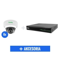 Zestaw monitoring do domu sklepu mieszkania 6 kamer 4Mpx - komplet