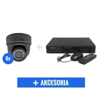 KOMPLETNY MONITORING AHD 6 KAMER VIDILINE 4MPIX