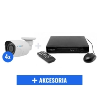 Monitoring VidiLine 4 kamery FULLHD Dysk 1TB kabel 50m