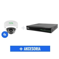 Zestaw monitoring do domu sklepu mieszkania 4 kamery 4Mpx - komplet