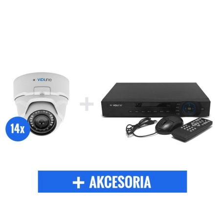 KOMPLETNY MONITORING AHD 14 KAMER VIDILINE 4MPIX