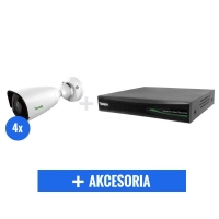 Kompletny zestaw monitoringu - 4 kamery Tiandy 2Mpix STARLIGHT TC-NC214/S