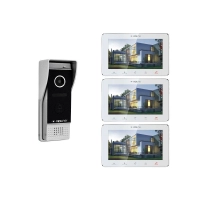 VIDI-VDP-7S-W-3 Wideodomofon z 3 monitorami 7" White
