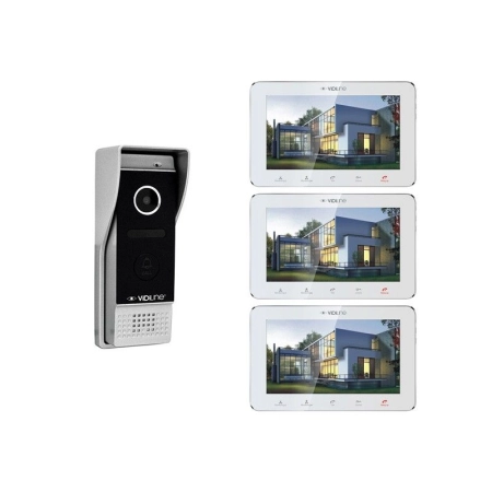 VIDI-VDP-7S-W-3 Wideodomofon z 3 monitorami 7" White