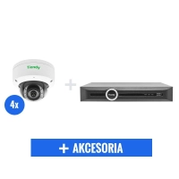Monitoring domowy - 4 kamery Tiandy 2Mpix STARLIGHT TC-NC252/S