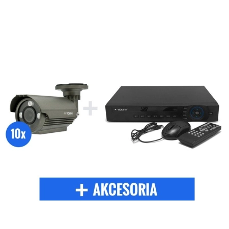 KOMPLETNY MONITORING AHD 10 KAMER VIDILINE 2MPIX