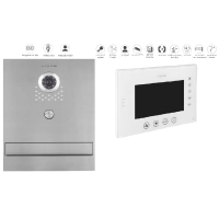 Skrzynka z wideodomofonem Vidos S551-SKM + M670W S2
